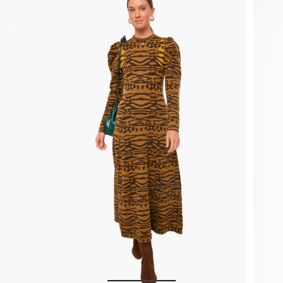 ULLA JOHNSON Desert Jasper Andromeda Dress Sz M - Picture 4 of 6